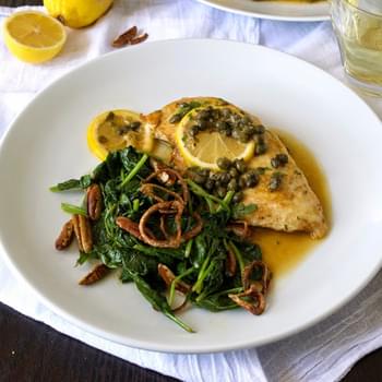 Chicken piccata and $25 Rachael Ray gift certificate giveaway