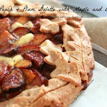Peach & Plum Galette with Maple and Brie