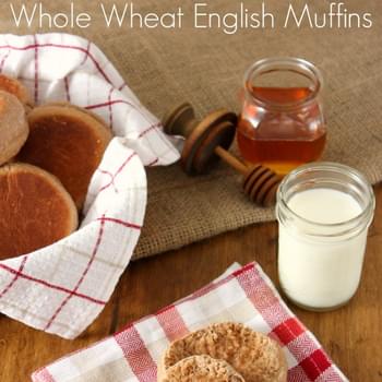 Pumpkin Spice Whole Wheat English Muffins