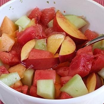 Fruit Salad with Lime Syrup