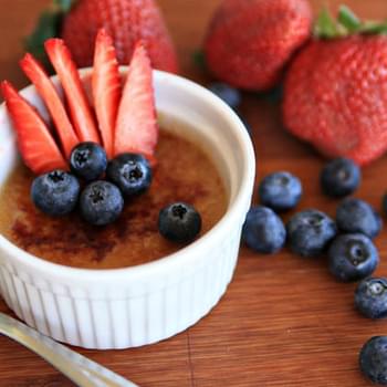 Quick Creme Brulee Recipe - with or without a torch!