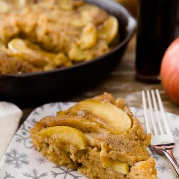 Maple Brown Butter Upside-Down Apple Cake