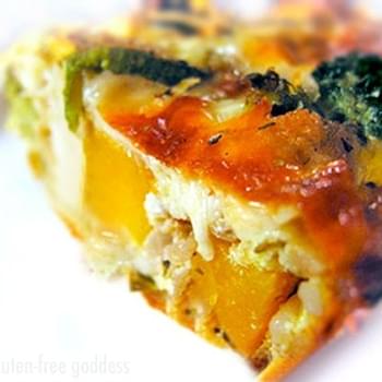 Karina's Crustless Quiche with Roasted Vegetables