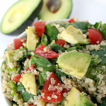 Quinoa Avocado Spinach Power Salad