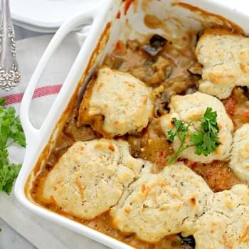 Vegetable Cobbler with Cheddar Biscuits