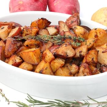 Roasted Potatoes with Balsamic and Herbs