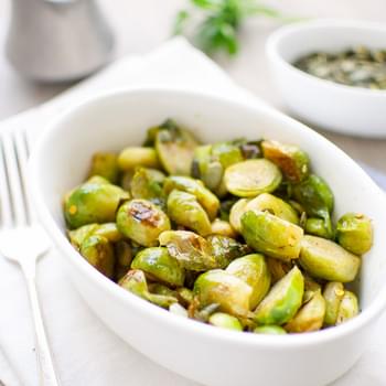 Tender Sweet and Sour Brussels Sprouts