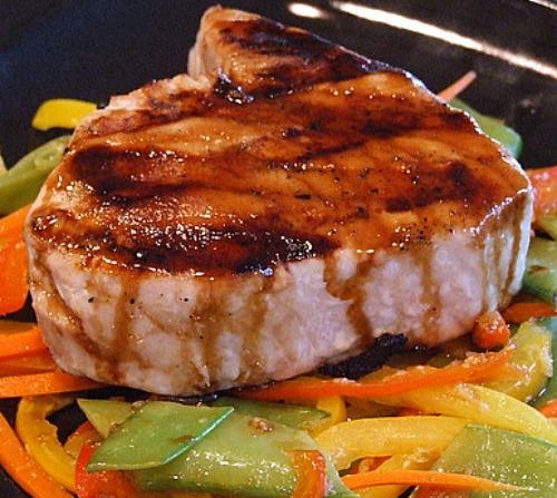 Teriyaki Tuna With Ginger Vegetables Recipe