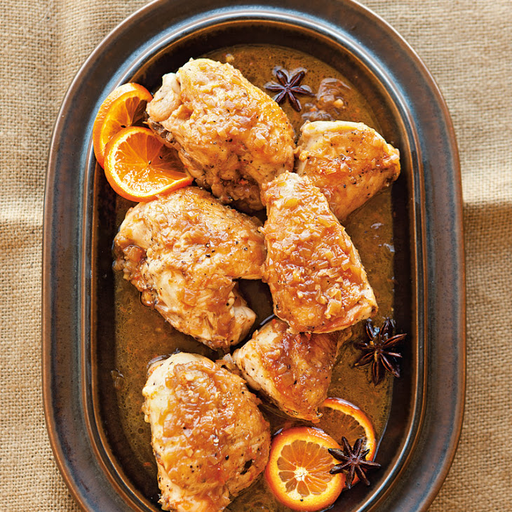 Braised Chicken with Tangerine & Star Anise Recipe