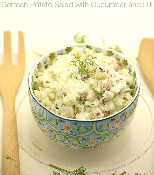 German Potato Salad with Cucumber and Dill Recipe