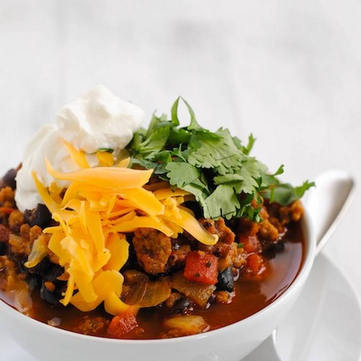 "Chorizo" & Black Bean Vegetarian Chili Recipe