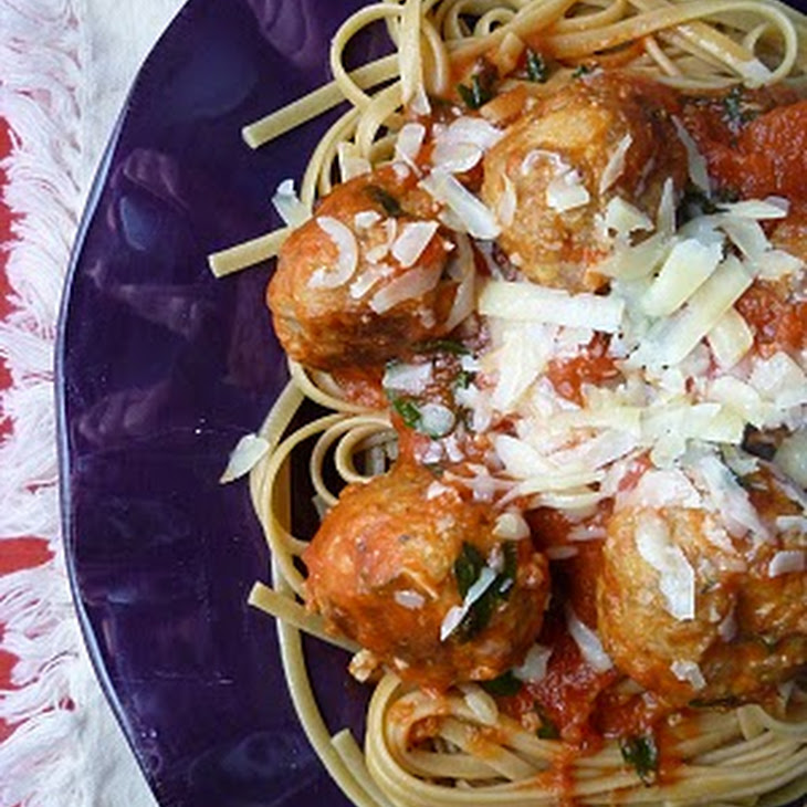 Linguine with Italian Turkey Meatballs Recipe