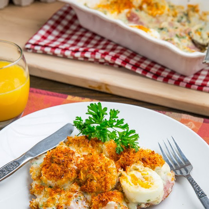 Ham and Eggs au Gratin Recipe