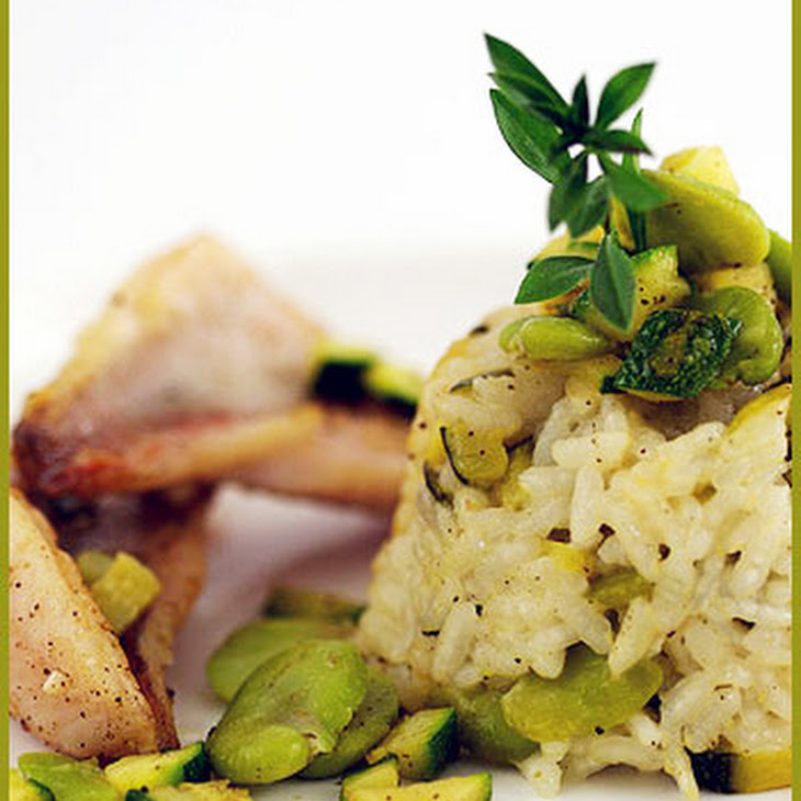 Fava Bean Risotto Timbale Recipe