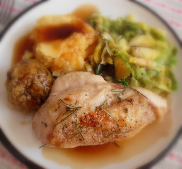 Roasted Chicken Breasts with Stir Fried Fennel Sprouts Recipe