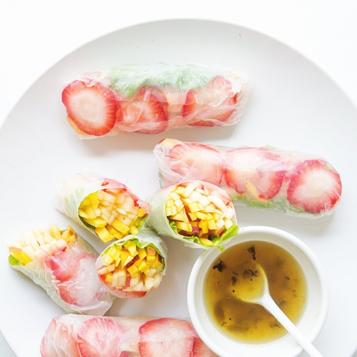 Summer Fruit Spring Rolls Recipe