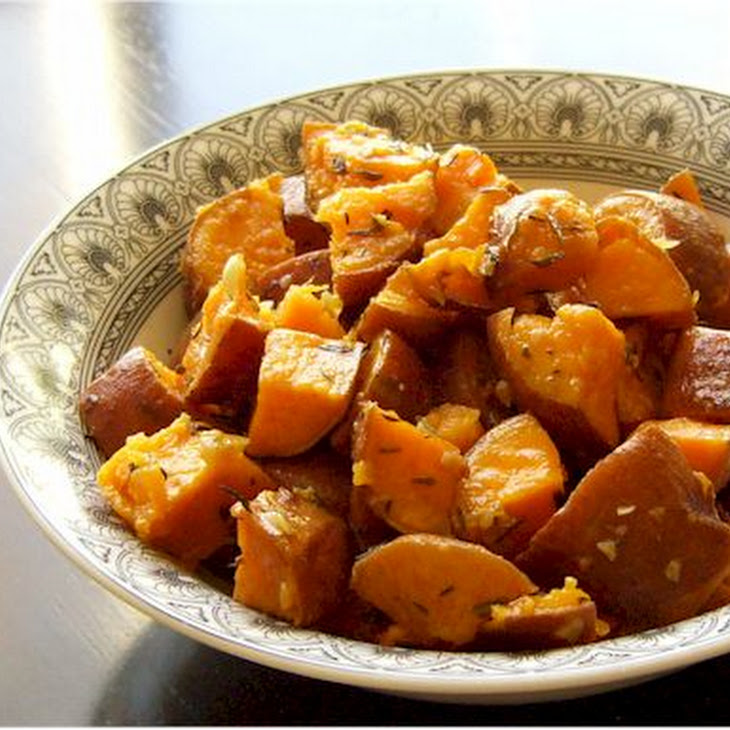 Thyme Roasted Sweet Potatoes Recipe
