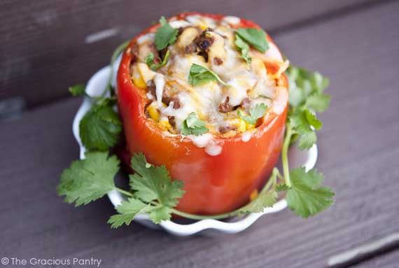 Clean Eating Mexican Stuffed Bell Peppers Recipe