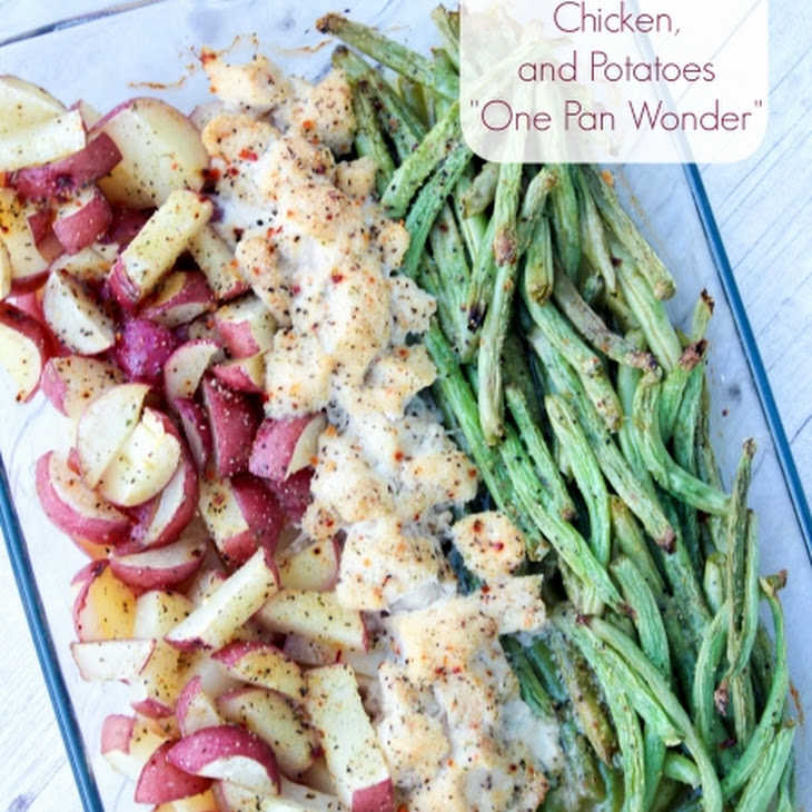 Grean Beans, Chicken, and Potatoes "One Pan Wonder" Recipe