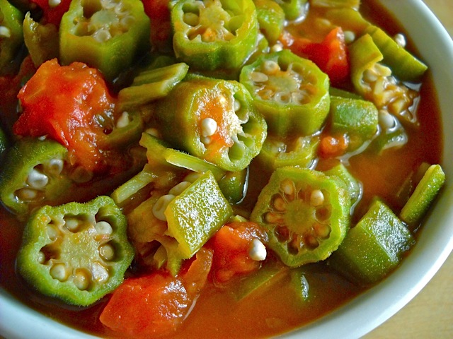 stewed okra without tomatoes