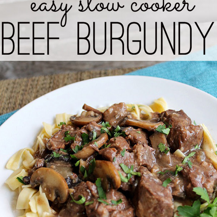 Easy Crock Pot Beef Burgundy Recipe