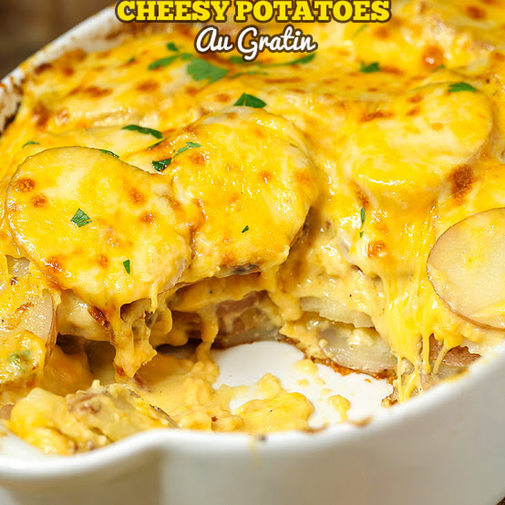 Cheesy Potatoes Au Gratin Recipe
