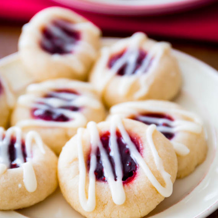 Raspberry Almond Thumbprint Cookies Recipe