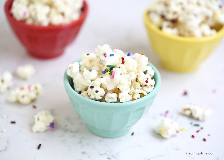 Cake Batter Popcorn Recipe