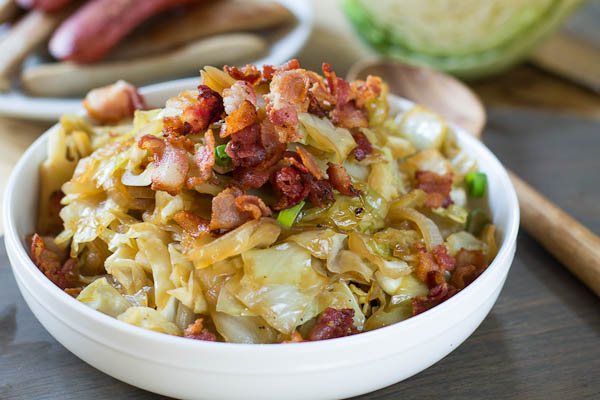 Sweet and Sour Cabbage with Bacon Recipe