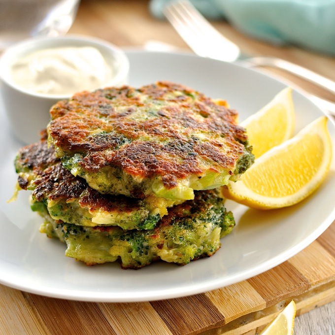 Parmesan Garlic Broccoli Fritters Recipe