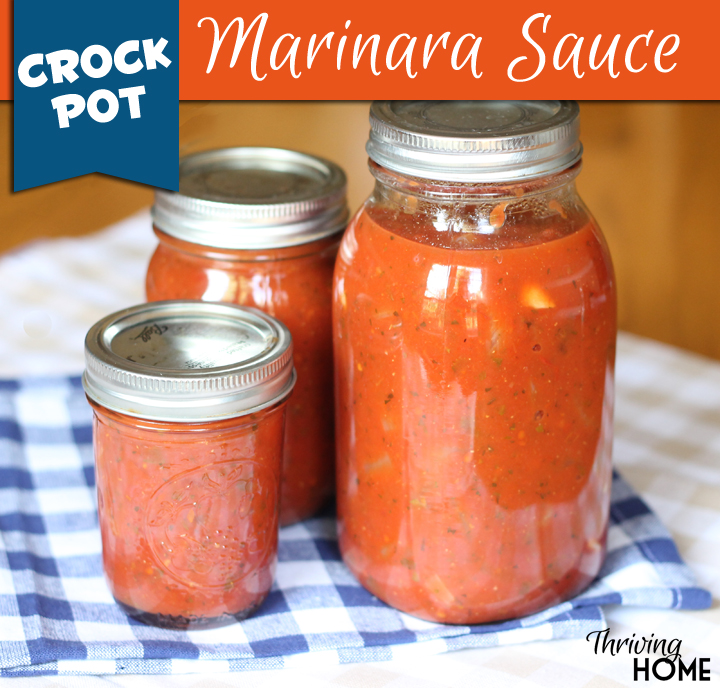Slow Cooker Marinara Sauce Recipe