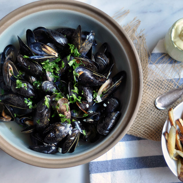 Belgian BeerSteamed Mussels Recipe