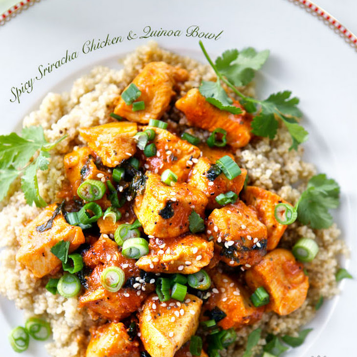 Spicy Sriracha Chicken & Quinoa Bowl Recipe