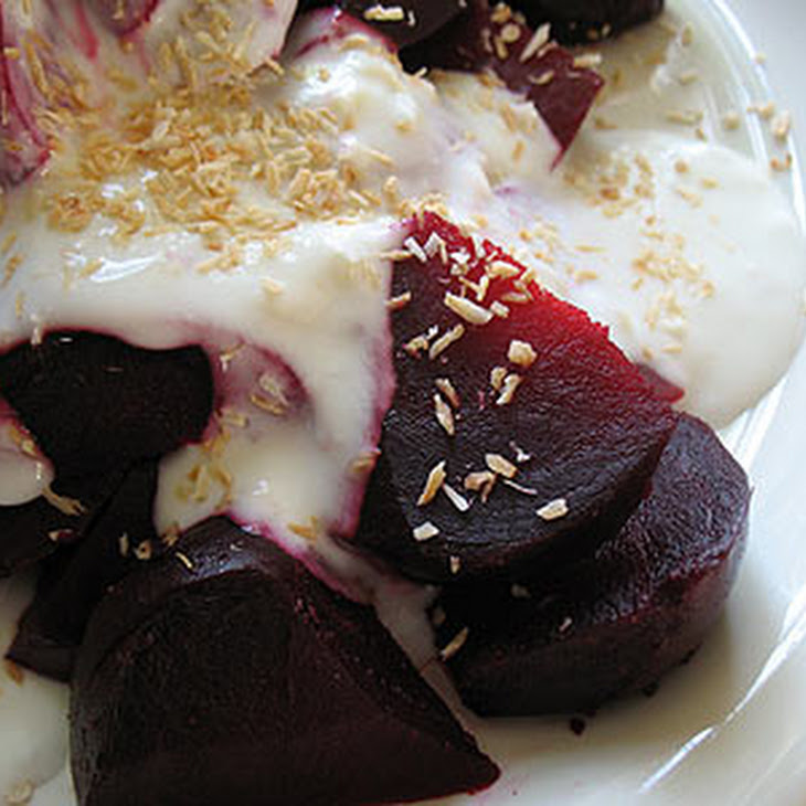 IndianStyle Beet Salad with a Yogurt Dressing Recipe