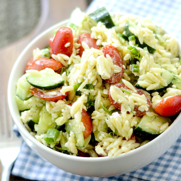 Greek Orzo Salad with MustardDill Vinaigrette Bobby Flay Recipe