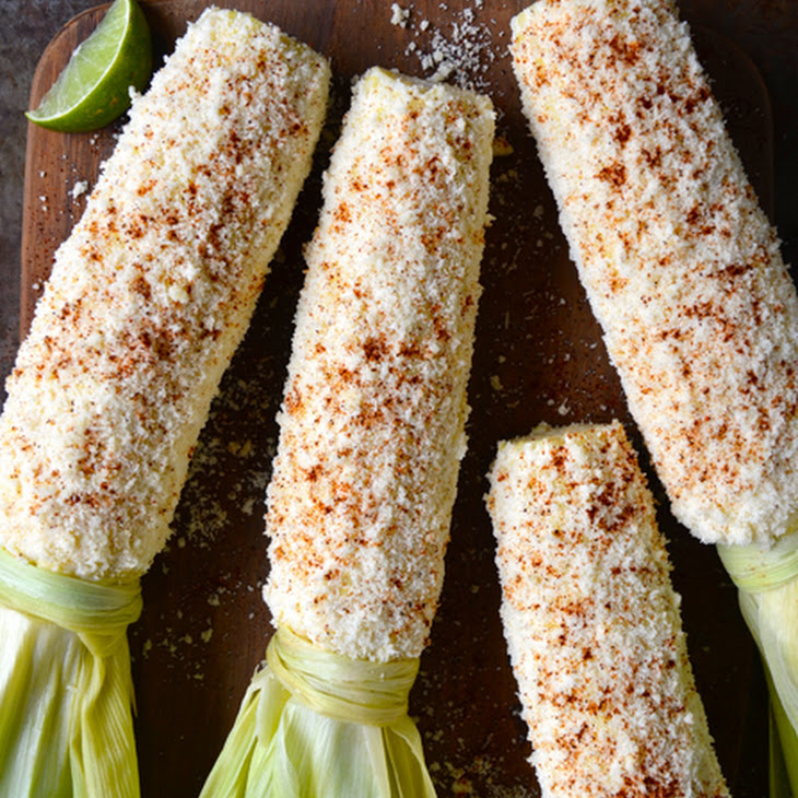 Cheesy Roasted Garlic Corn on the Cob Recipe