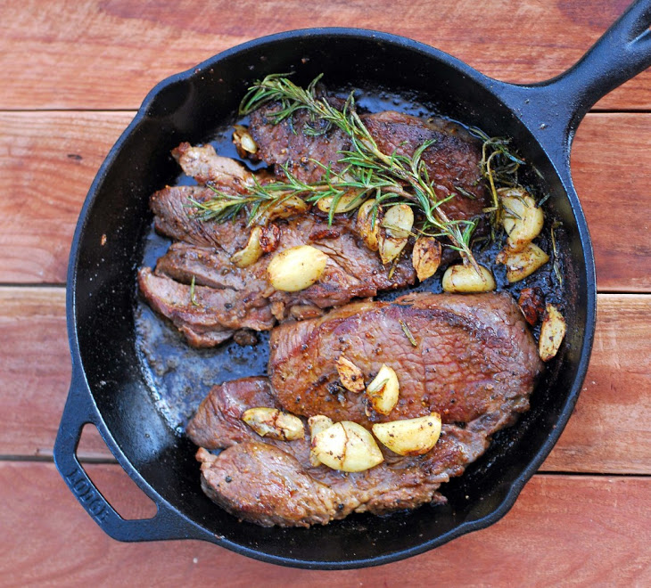 Rosemary Garlic Butter Steaks Recipe