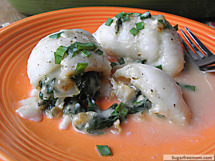 Spinach & Cheese Baked Stuffed Flounder Recipe