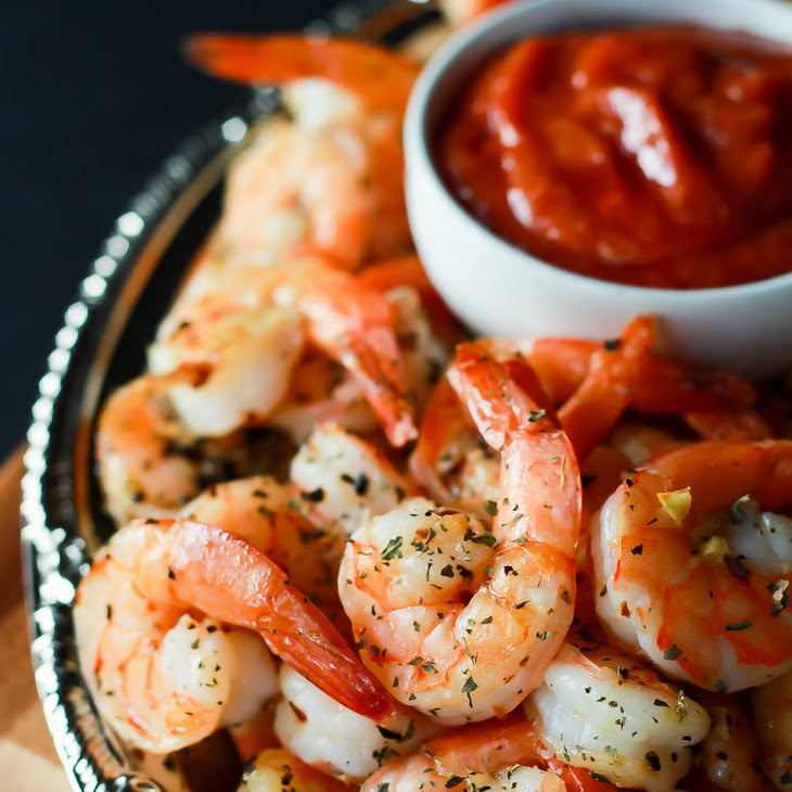 Garlic Herb Roasted Shrimp With Homemade Cocktail Sauce Recipe