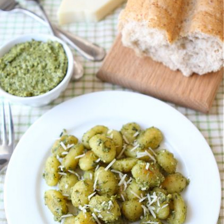 Crispy Gnocchi with Basil Pesto Recipe