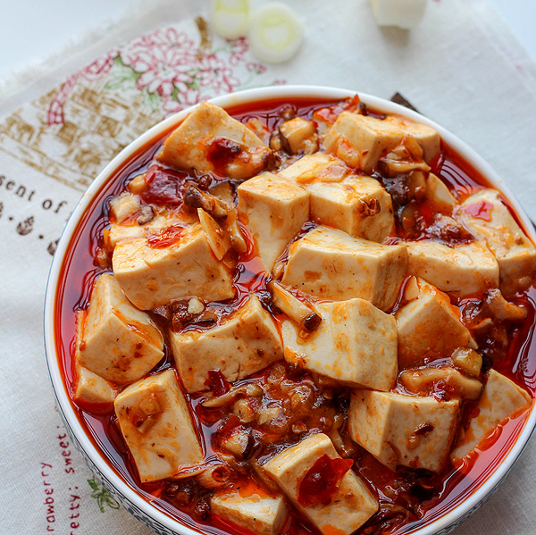 Vegetarian Mapo Tofu with Mushrooms Recipe