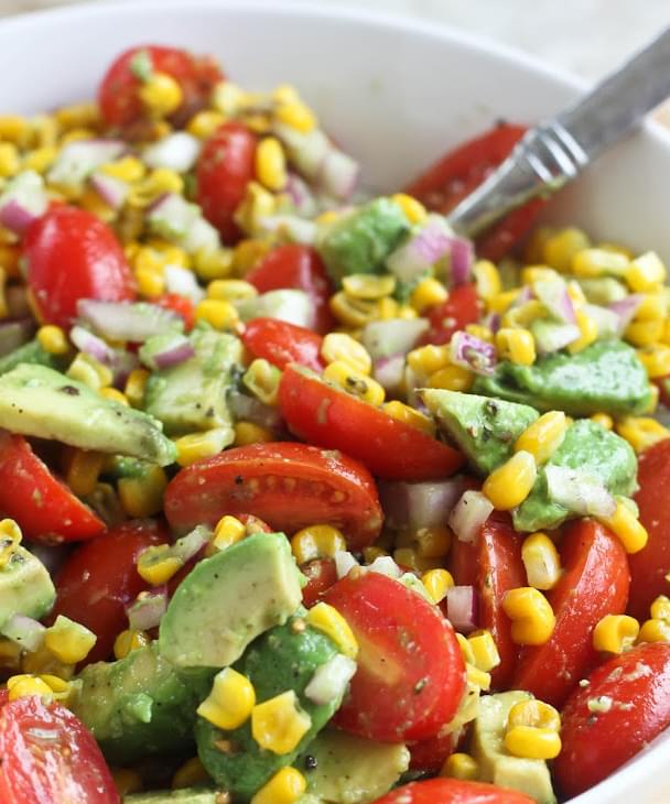 Avocado Tomato Corn Salad Recipe