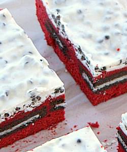 Cookies And Cream Red Velvet Brownies Recipe