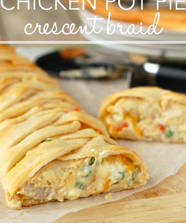 Chicken Pot Pie Crescent Braid Recipe