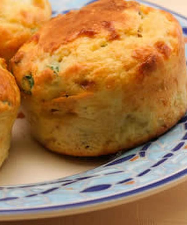 Cottage Cheese And Egg Breakfast Muffins With Bacon And Green