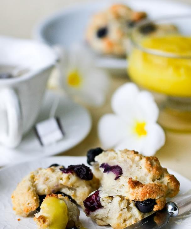 Blueberry Scones With Lemon Glaze Recipe