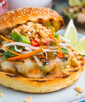 Pad Thai Shrimp Burgers Recipe