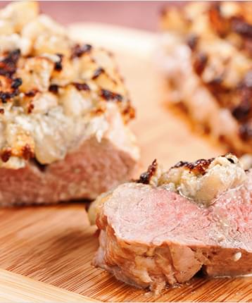 Pear And Gorgonzola Stuffed Pork Tenderloin Recipe