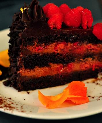 Chocolate Raspberry Truffle Cake Recipe