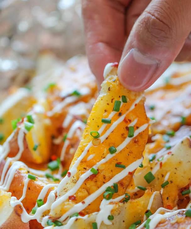 Cheesy Garlic Fries In Foil Recipe